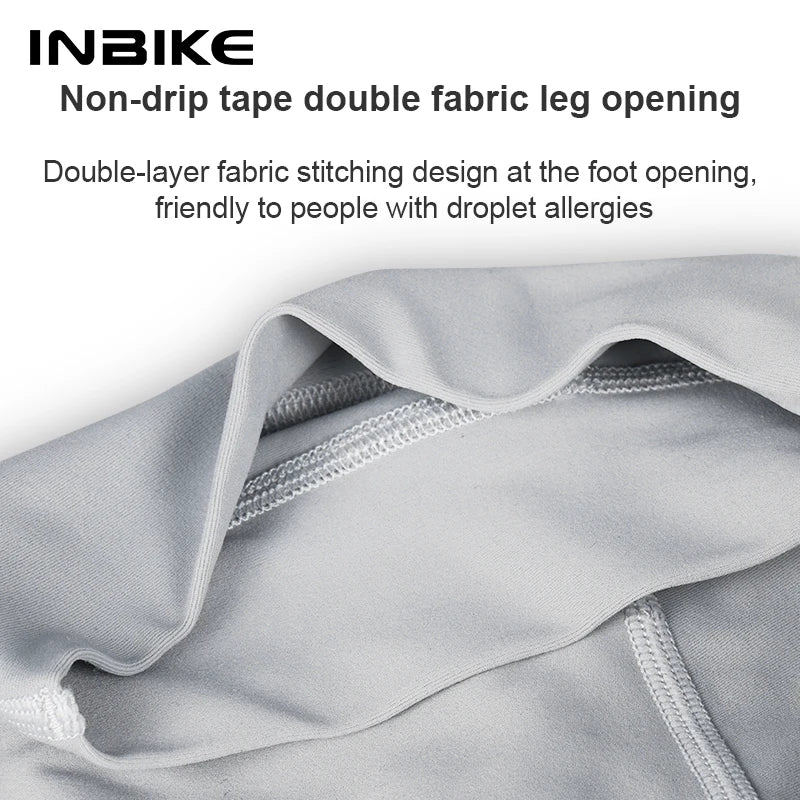 INBIKE 2025 Men's Cycling Shorts Seamless Design Bicycle Biking Shorts Pants Reflective Logos with Side Pockets MTB Clothing Man