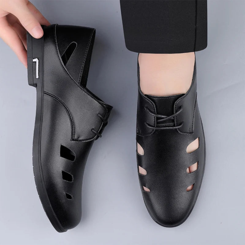 Men's shoes summer new hollow fashion outdoor walking shoes comfort soft sole Breathable non slip light casual sports tide shoes