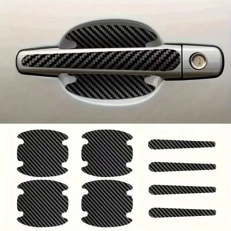 8PCS Door Handle Sticker, Scratch-Proof Car Door Protective Sticker, Door Bowl Protective Film