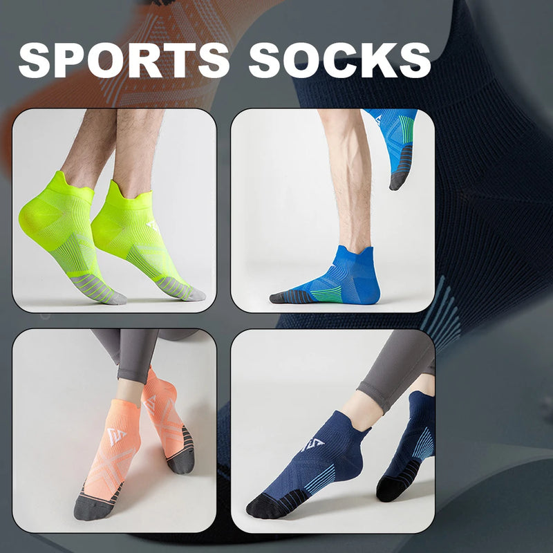 WRELS Compression Socks Professional Marathon Quick Dry Socks Elastic Footwear Sports Socks Breathable Running Fitness