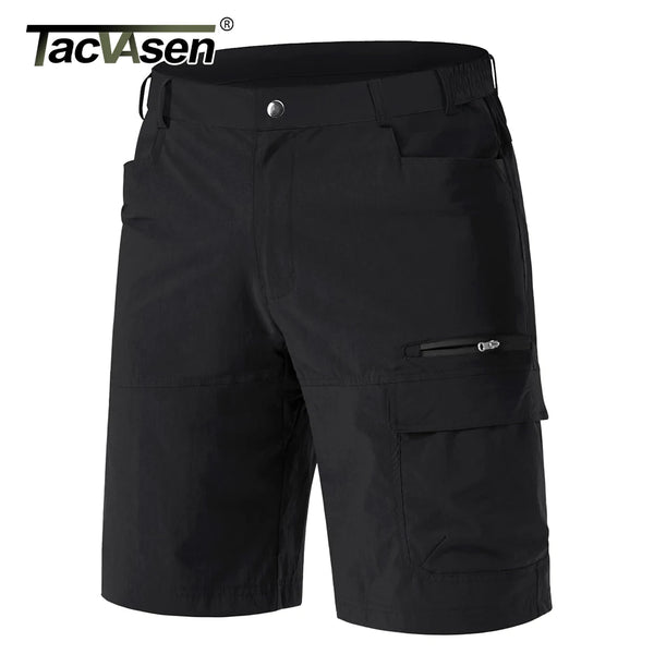 TACVASEN Hiking Cargo Shorts Mens Lightweight Quick-Dry Water-resistant Short Pants with Multiple-pockets Summer Shorts for Men