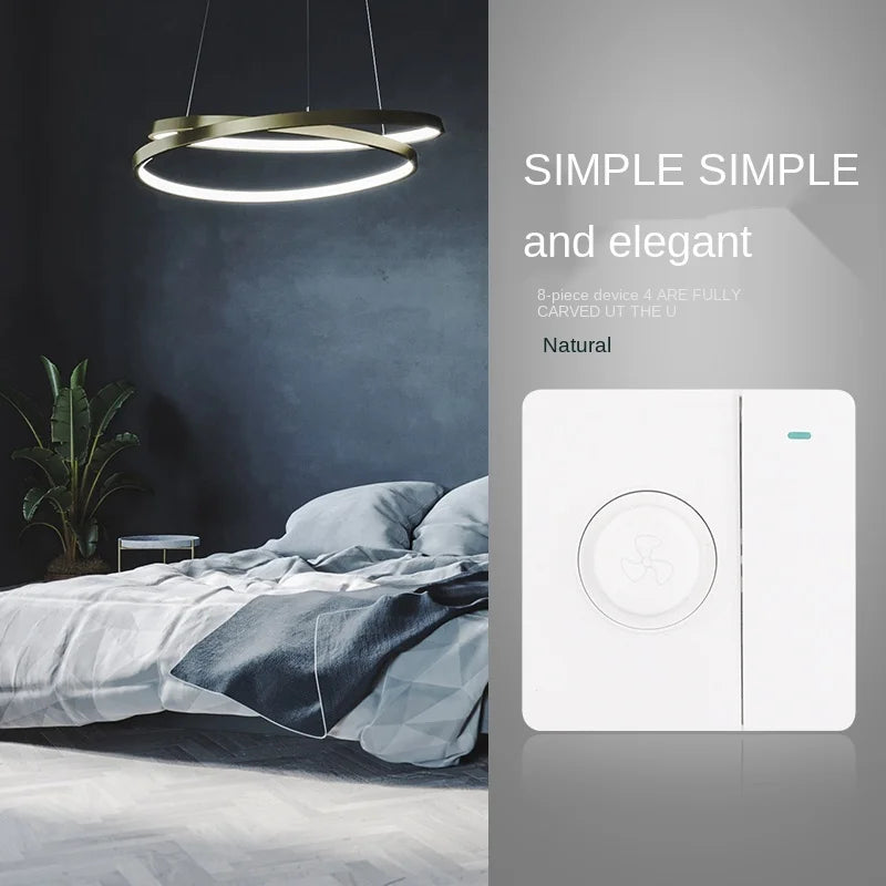 Electric Fan Stepless Knob Speed Control Switch, Ceiling Fan Governor, Light Switch with Speed Control, Switch Control Fan
