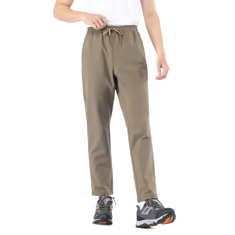 HUMTTO Camping Hiking Pants Men Winter Trekking Hunting Men's Pants Warm Breathable Black Outdoor Working Sports Man Trousers