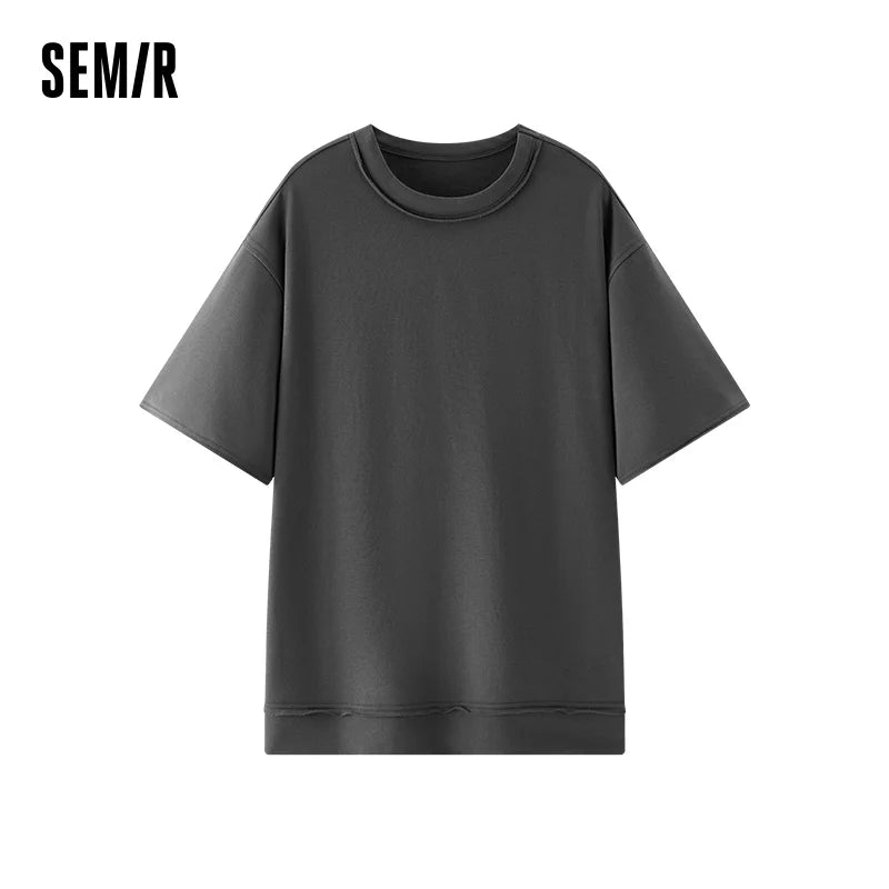 Semir Men Underwear Top Soft Terry Five Sleeve Crew Neck Base Layer Casual Home Autumn Shirt Urban Daily Wear 2026