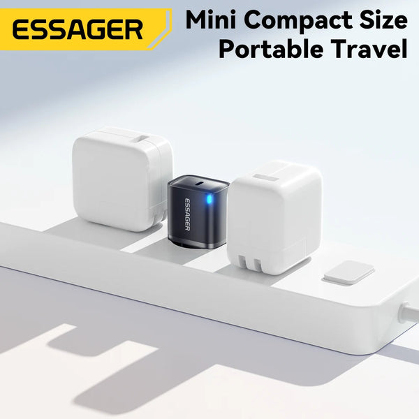 Essager Mini 30W Type C Charger PD QC3.0 Fast Type C Charger For iPhone 16 15 14 13 Pro Samsung S25 Xiaomi iPad Travel Adapter