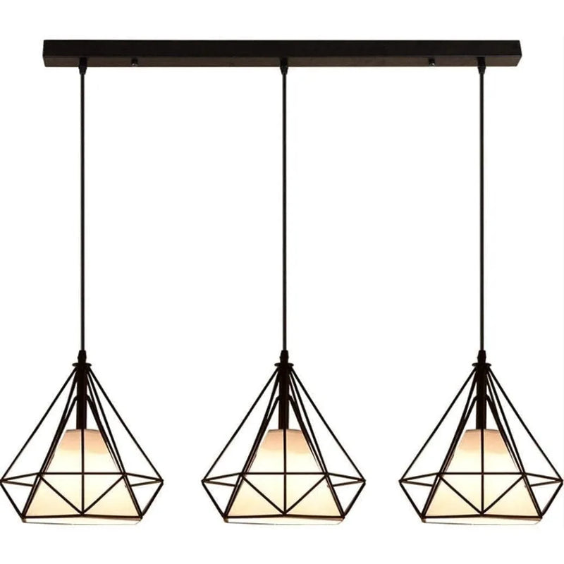 Nordic 1/3 Heads Long Bar Lighting Chandelier Restaurant Dining Room Pendant Lighting Barber Shop Hanging Lamp E27 Droplight