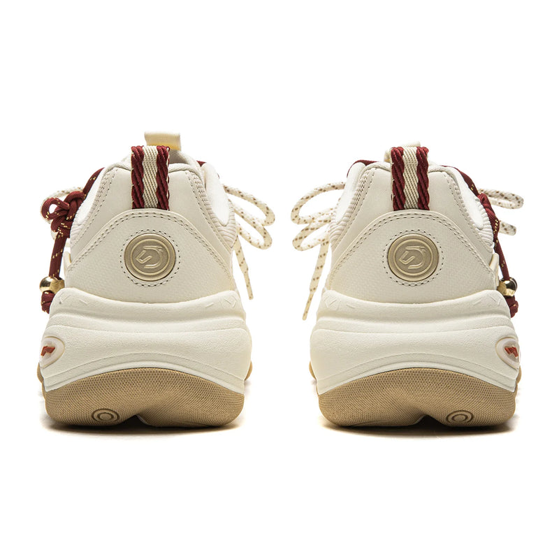 ស្បែកជើង Li-Ning ស្ត្រី MIA 3 របៀបរស់នៅ COMFOAM ទន់ Rebound មានផាសុកភាព ស្បែកជើងដើរ LiNing បុរាណ ស្បែកជើងប៉ាតាធម្មតា AGCW006