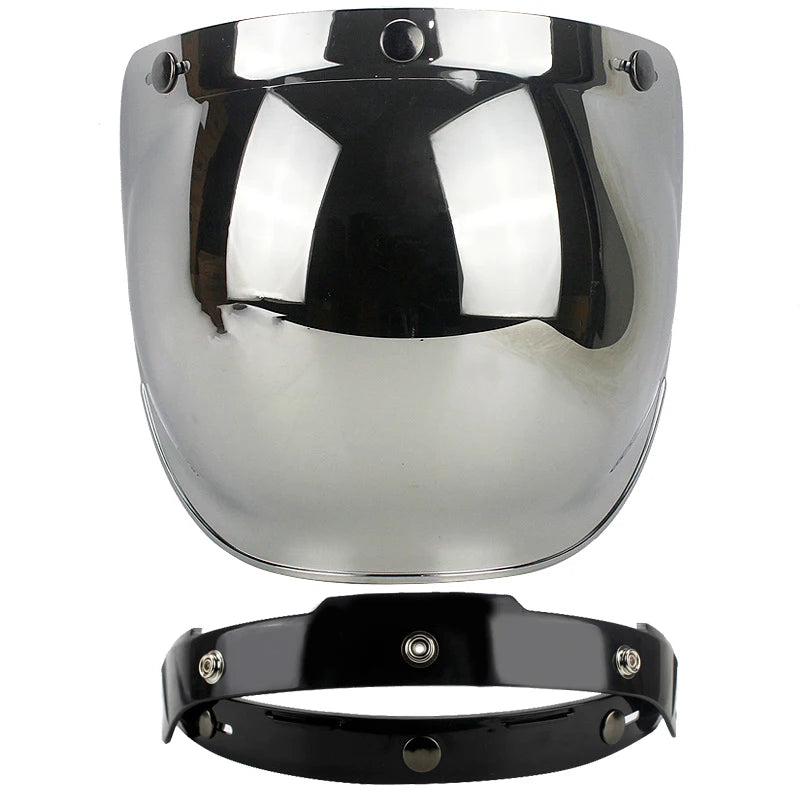 Motorcycle helmet sun shield / 3/4 motorcycle helmet lens bubble sun visor / retro helmet lens windshield / 12 colors optional