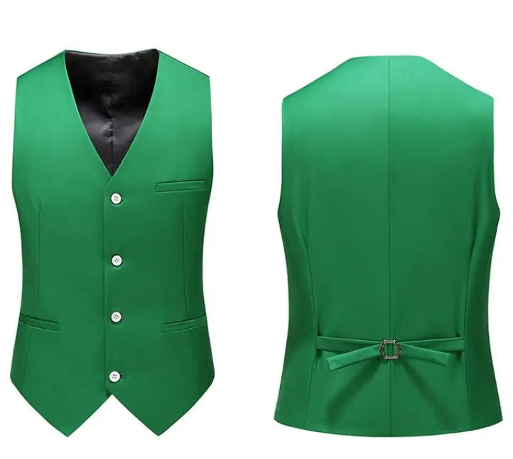 Asian Size Men's Sleeveless Vest, Single-breasted V-neck Vests Jacket, 26 Colors Can Choose From Waistcoat.