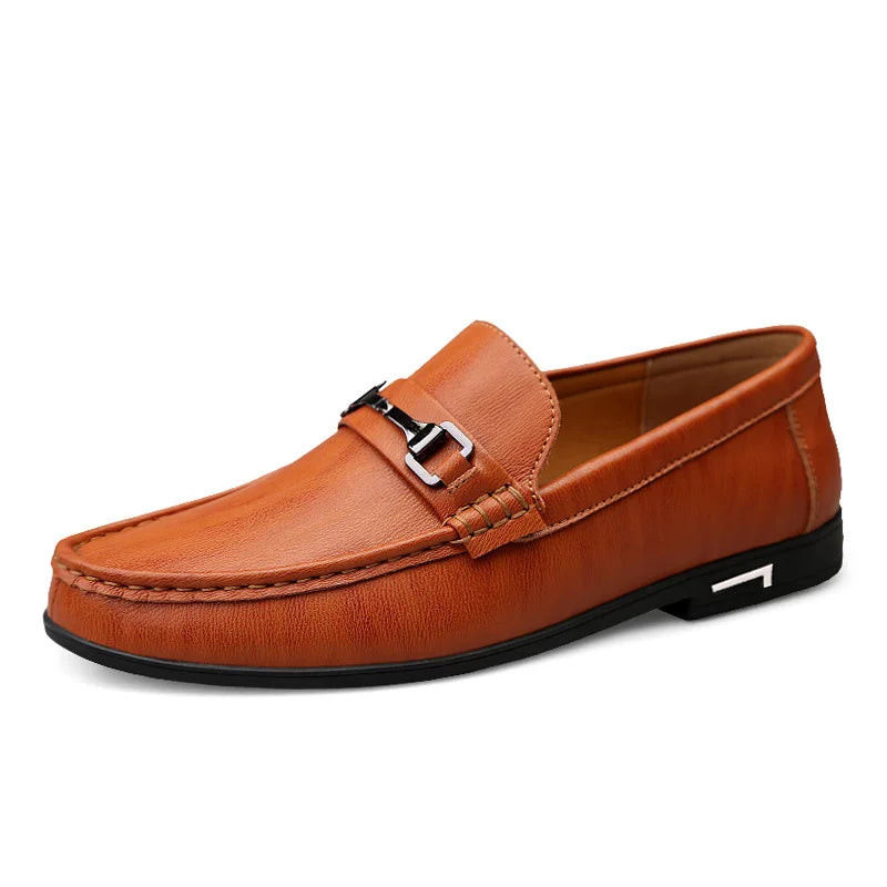 Spring Autumn Men Casual Luxury Leather Men's Loafers Lofer Shoes Loafer Loffers Slip-On Mocasines Hombre Dropshipping