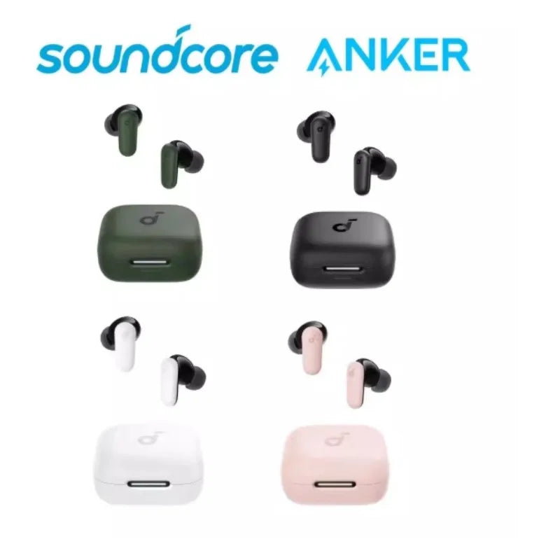 កាសស្តាប់ត្រចៀកប៊្លូធូស Soundcore ដោយ Anker P30i បច្ចេកវិទ្យាកាត់បន្ថយសំឡេងរំខានឆ្លាតវៃ បែបផែនសំឡេងព័ទ្ធជុំវិញ អាយុកាលថ្មយូរបំផុត ៤៥ ម៉ោង
