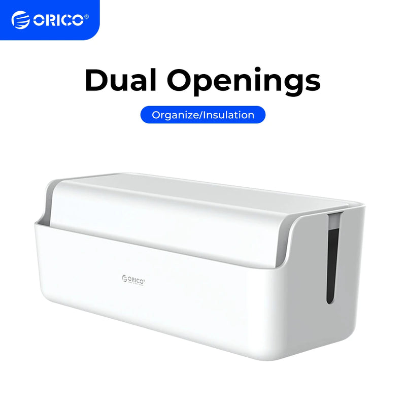 ORICO Power Strip Storage Box Cable Management Winder for Sockets Mobile Phone Holder Charging Cables Organizer