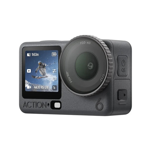DJI Osmo Action 6 DJI's First Variable Aperture Action Camera f/2.0-f/4.0 1/1.1-Inch Square Sensor 20m Waterproof