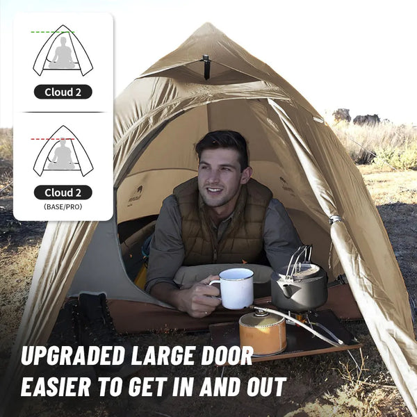 Naturehike Cloud Up 1 Upgraded Tent Ultralight Camping Tent Waterproof Outdoor Hiking Travel Tent Backpacking Cycling Tent