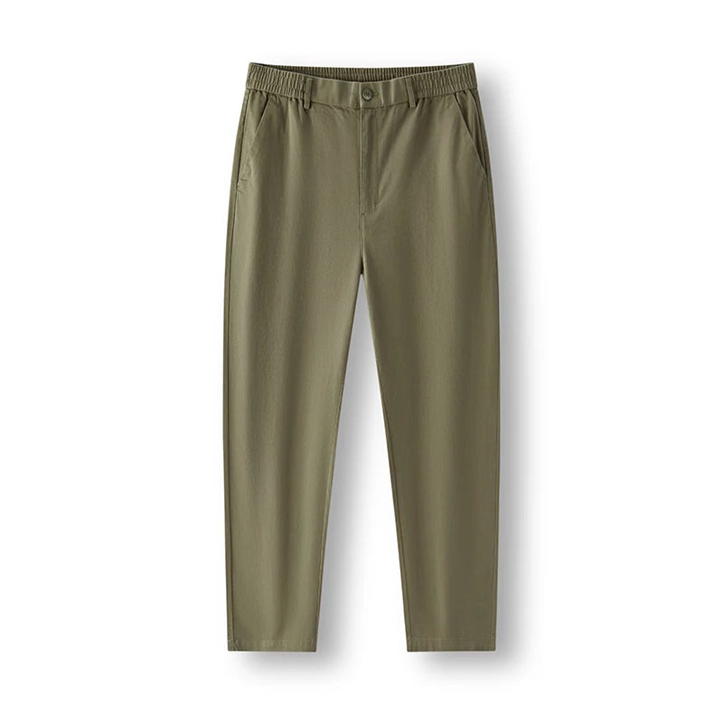 Semir Solid Color Casual Pants Tapered Fit Men 2025 Spring Basic Style Simple Fashion Long Comfortable Trousers