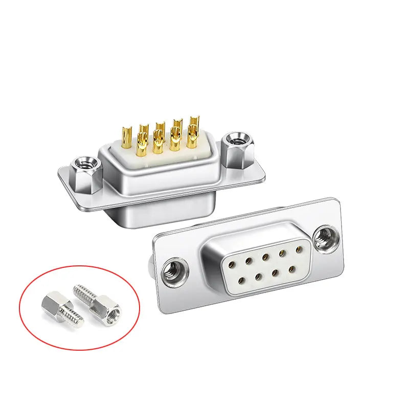 DB9 Adapter Connector Core RS232 Serial COM Plug Connectors Hole/pin DB15 Female Male Port Socket D Sub DP9 Plastic Case