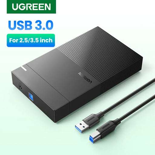 UGREEN HDD Case 3.5 2.5 SATA to USB 3.0 Adapter External Hard Drive Enclosure Reader for SSD Disk HDD Box Case HD 3.5 HDD Case