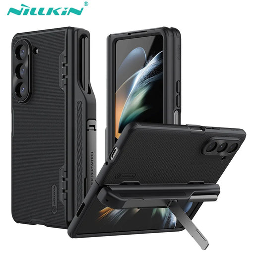 For Samsung Galaxy Z Fold 5 Case NILLKIN Super Frosted Shield Folding Back Cover With S-Pen Holder 180° Folding For Z Fold 5
