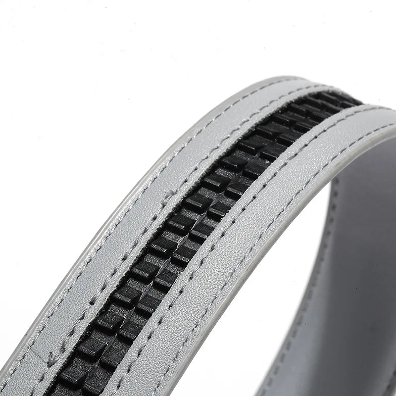 2.4cm 3.0cm 3.5cm Width Available,PU Automatic Buckle Strip Yellow Belt Gray Belt Blue Green Belts (No Belt Metal Buckle) 2026
