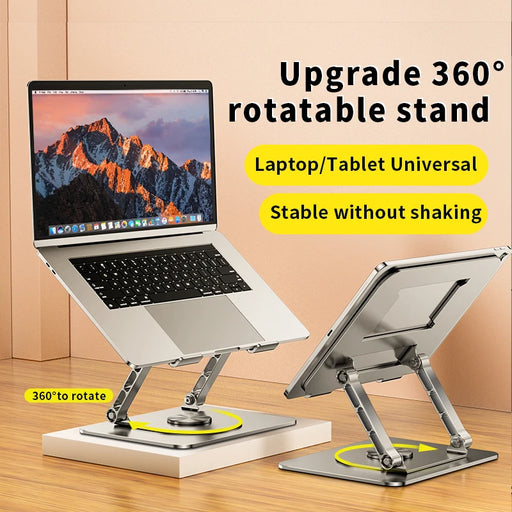 MC 523 Rotating Laptop Stand For MacBook Air Pro Foldable Adjustable Up to 17 Inch Notebook Stand Cooling Laptop bracket