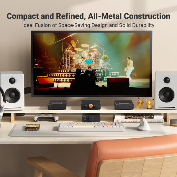 ឧបករណ៍បំពងសម្លេងជាមុន Fosi Audio P4 HiFi៖ ច្រកចូល RCA ចំនួន 3, EQ/Bypass, Op-Amps ដែលអាចប្តូរបាន, ការគ្រប់គ្រងសម្លេង Treble និង Bass សម្រាប់ប្រព័ន្ធ Audiophile