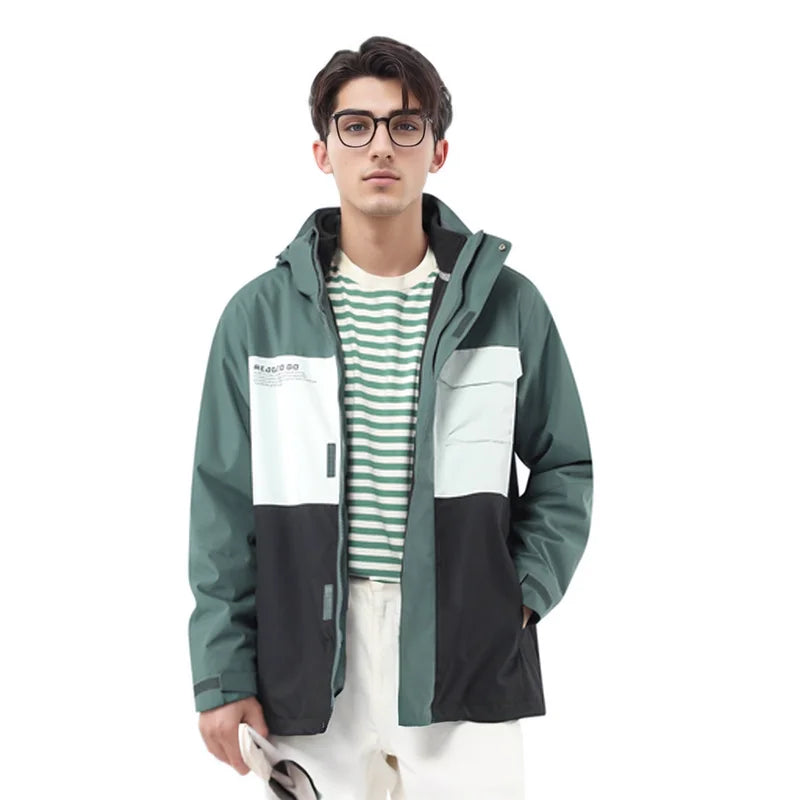 HUMTTO Waterproof Men's Jacket Autumn Winter Keep Warm Women's Camping Hiking Jackets Ladies Jackets Outdoor Windbreaker Coats