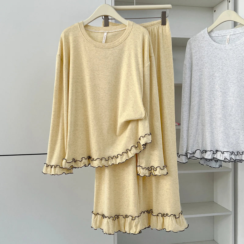 Home Set Female Loungewear Woman Pyjamas 2 Piece Set Spring Autumn Long Sleeve Women's Pajamas Night Wear for Ladies Pijama