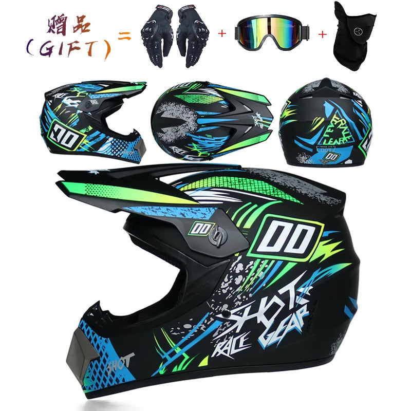 Motorcycle off-road helmet Cascos para Motos ATV all terrain beach bike helmet bicycle DH downhill full helmet capacete