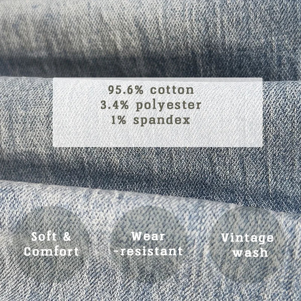 Summer Spring Cotton Casual Vintage Jeans for Men Clothing Washed Soft Straight Baggy Trousers KK1026-2