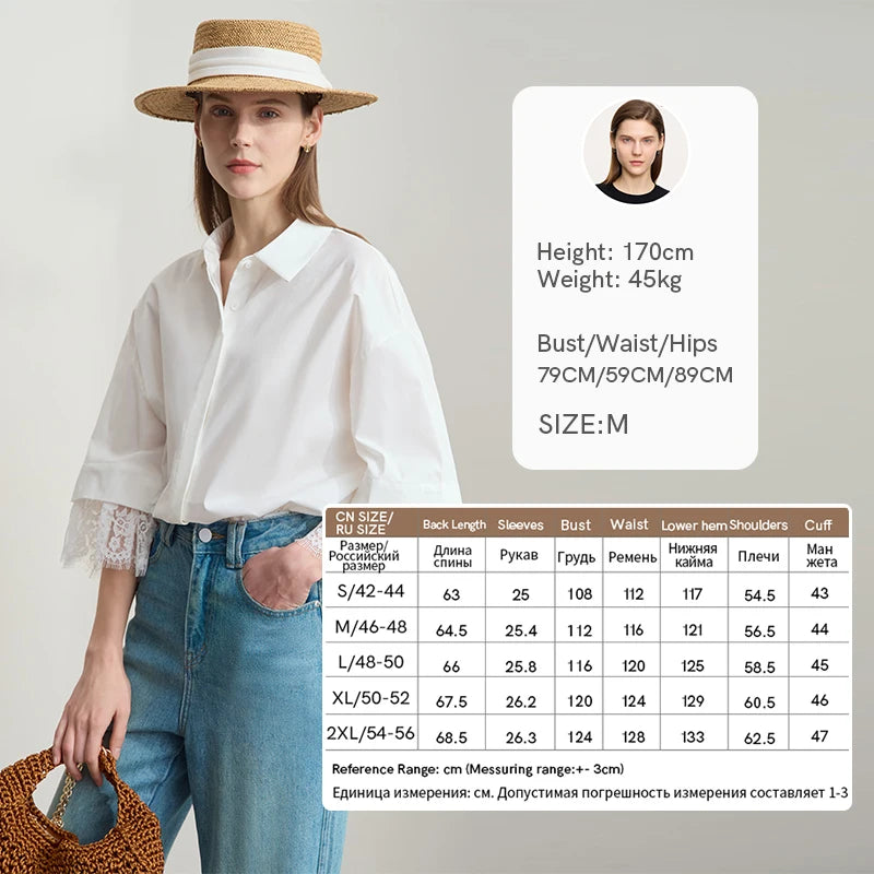 អាវកប្បាស Amii Minimalist សម្រាប់ស្ត្រីឆ្នាំ ២០២៥ រដូវក្តៅថ្មី ដៃអាវពាក់កណ្តាលស្មា រាងរឹង រំយោល 12542096