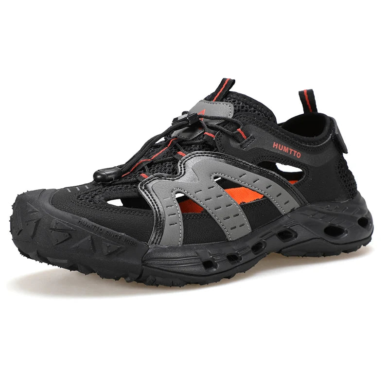 HUMTTO Summer Sneakers Men Breathable Trekking Shoes for Men's Luxury Designer Anti-slip Sports Outdoor Water Hiking Sneaker Man