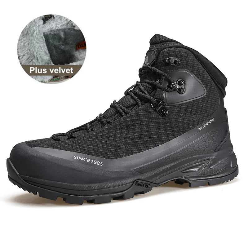 HUMTTO Winter Shoes for Men Waterproof Hiking Shoes Sports Climbing Trekking Boots Mens Luxury Designer Outdoor Sneakers Male