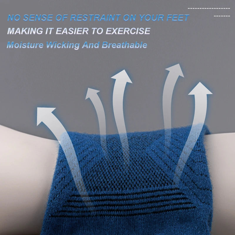 WRELS Five Finger Socks Ankle Socks Sports Breathable Sweat-absorben Comfortable Shaping Anti Friction No Show Socks With Toes