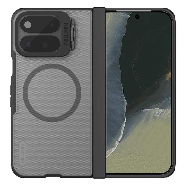 NILLKIN For Google Pixel 11 Pro Fold Magsafe Case Frosted Shield Pro Magnetic Wireless Charging Back Cover For Pixel 11 Pro Fold