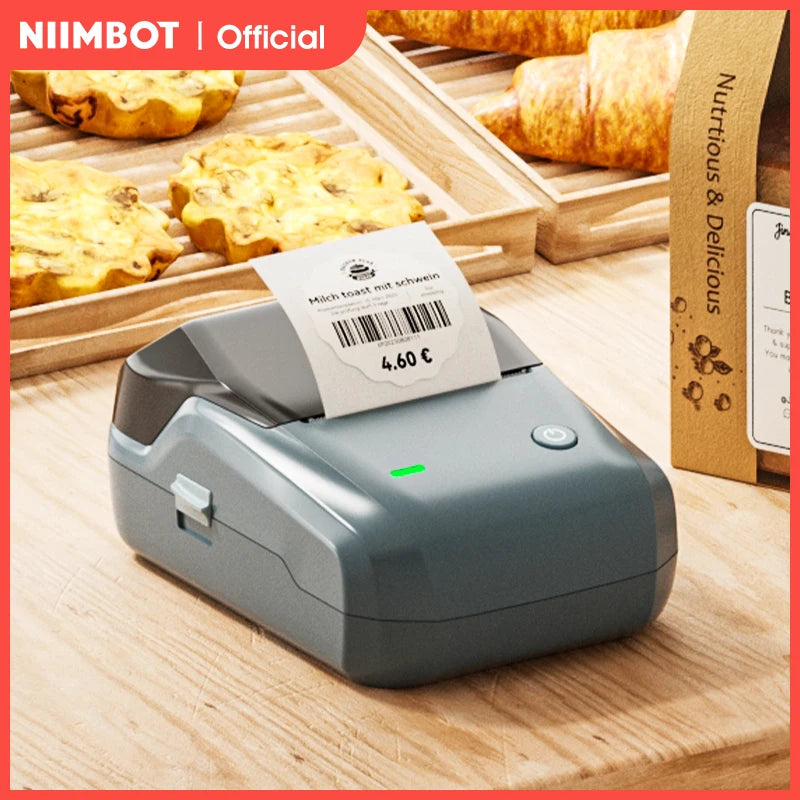 Niimbot B1 Thermal Label Printer Bluetooth Portable Pocket Label Maker Barcode QR Code Self-adhesive Sticker Labeling Machine
