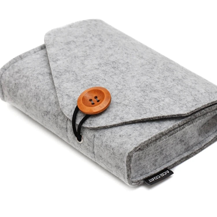 Enlarged Felt Material Cosmetic Storage Box,Organizer Pouch,Suitable for Cosmetics, Laptop Chargers, Data Cables.Storage Bag