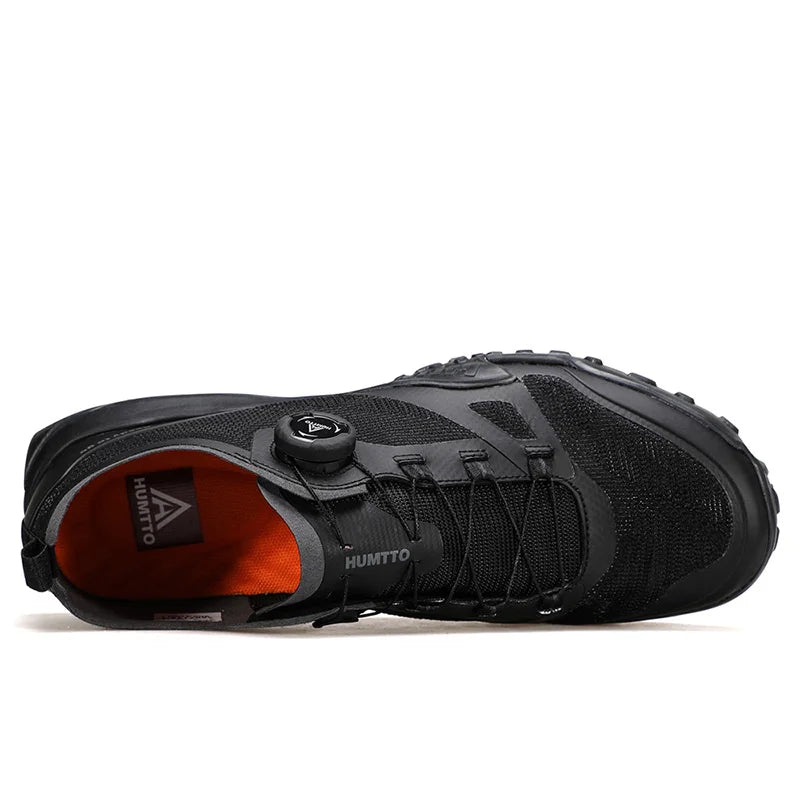 HUMTTO Hiking Shoes Summer Camping Men's Sports Shoes for Men Breathable Trekking Boots Man 2025 Leather Outdoor Safety Sneakers