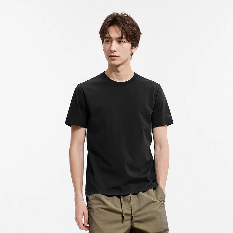 Semir Men's O-Neck T-Shirt Summer 2026 Cool Feeling Solid Casual Top for Comfortable Wear