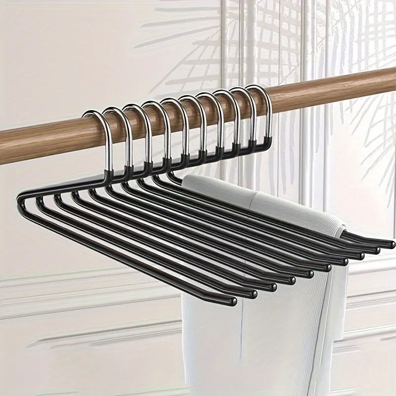 5pcs Metal Pants Hangers, Durability,Non-Slip Closet Organizer – Ideal for Home Storage, Hangers for Clothes.trouser hanger
