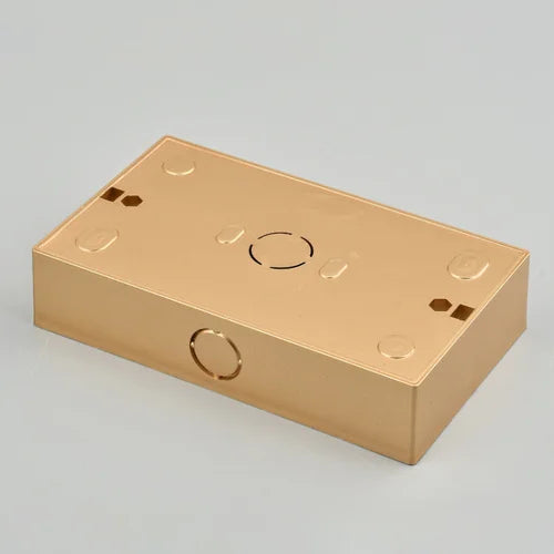 Depoguye For wall switch socket external mounting box, 86mm*86mm socket cable box white gold gray black