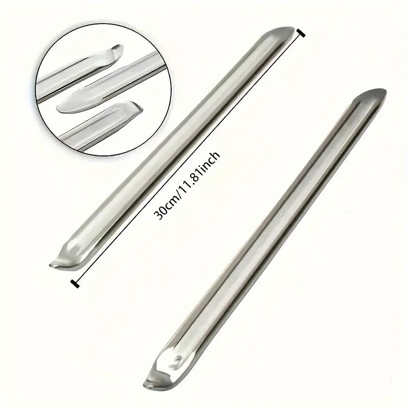 1pc Steel Tire Lever Tool,Suitable for Bicycle,Motorcycle Replacement,Anti-Rust Coating,Universal Tire Repair Essential Tool.
