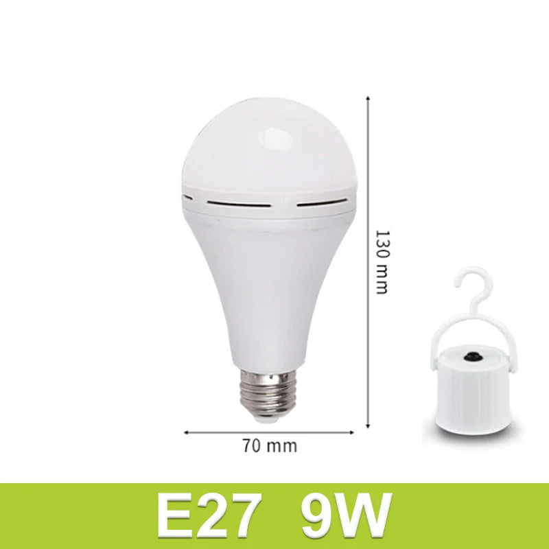 7-15W Rechargeable Bulb LED Outdoor Waterproof Emergency Light Portable Hanging Night Light Adjustable Camping Fishing Garden