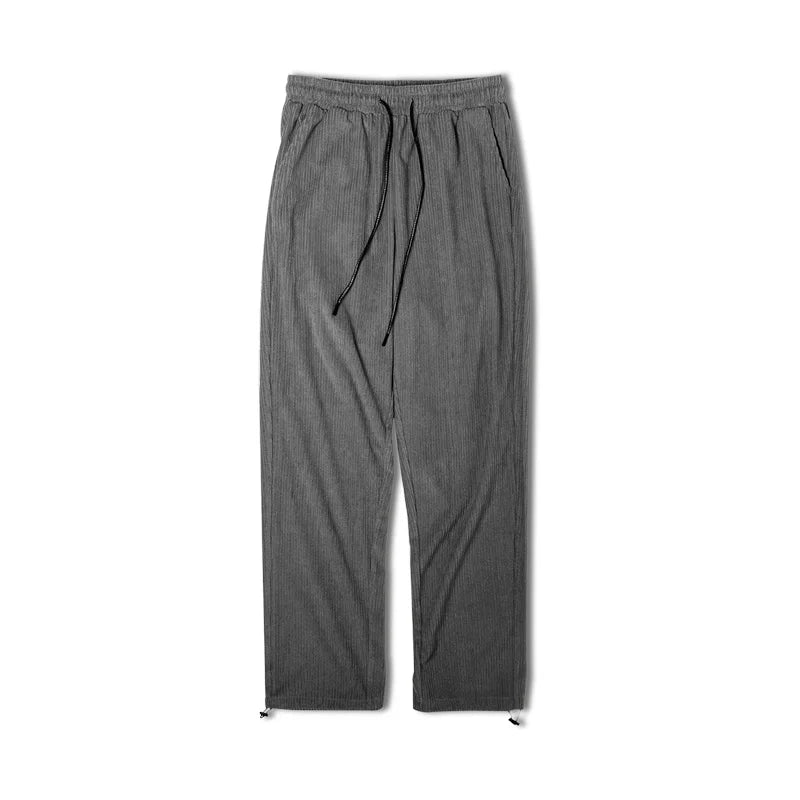 ខោ Maden Workwear បែប Retro ប៉ាក់ចង្កេះយឺត ខោកីឡា ខោជើងវែងបុរស រដូវស្លឹកឈើជ្រុះ