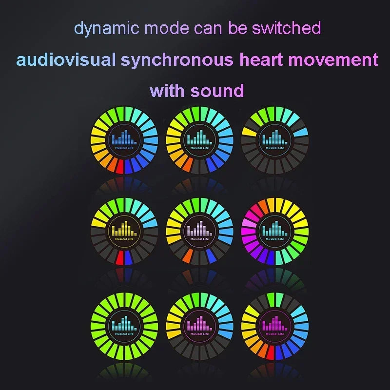 RGB Car Perfume Music Rhythm Sync Pickup Lamp Aroma Diffuser Auto Interior Rgb Ambient Lighting Car Aromatherapy Light