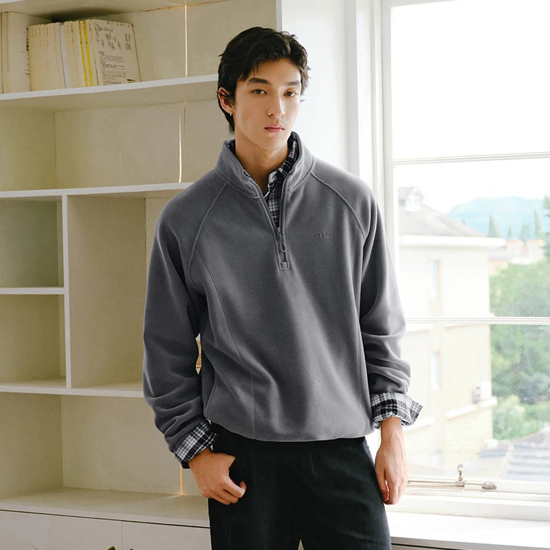 Semir Men Sweatshirt Antistatic Fabric Warm Insulation 2026 Winter Everyday Wear Soft Comfort Casual Style Clean Silhouette