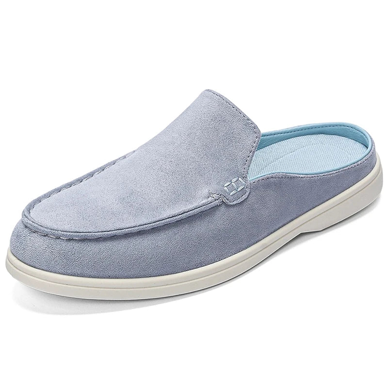 Men's Lightweight Casual Shoes Four Seasons Breathable Soft Sole Non Slip Comfort Walking Shoes Fashion Versatile Semi Slippers