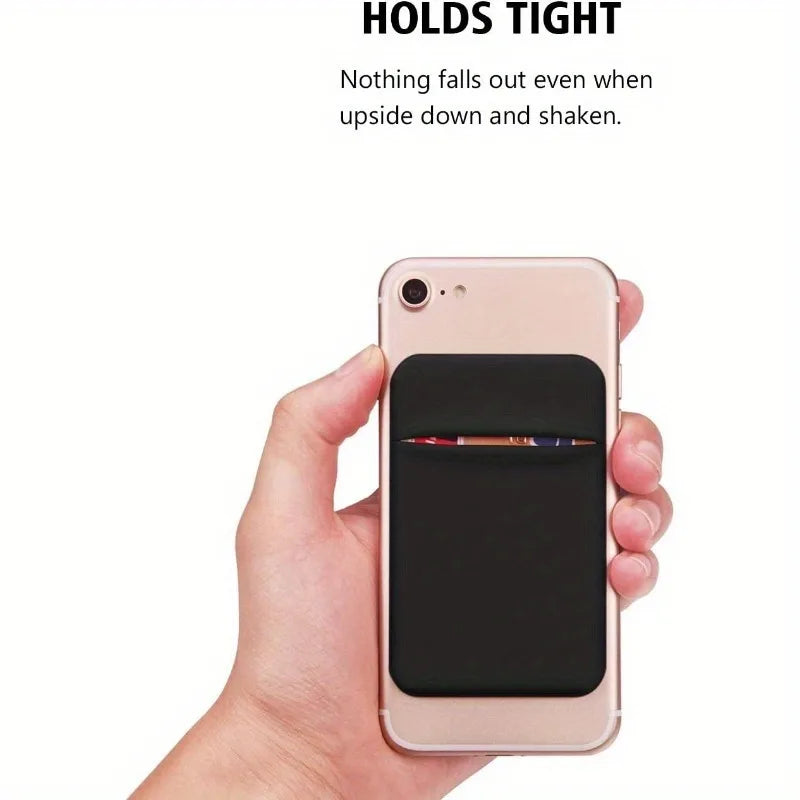 1pc Mobile Phone Pocket Self Adhesive Card Holder Stick On Wallet Sleeve with Adhesive ID Credit Card Holder for iPhone Android