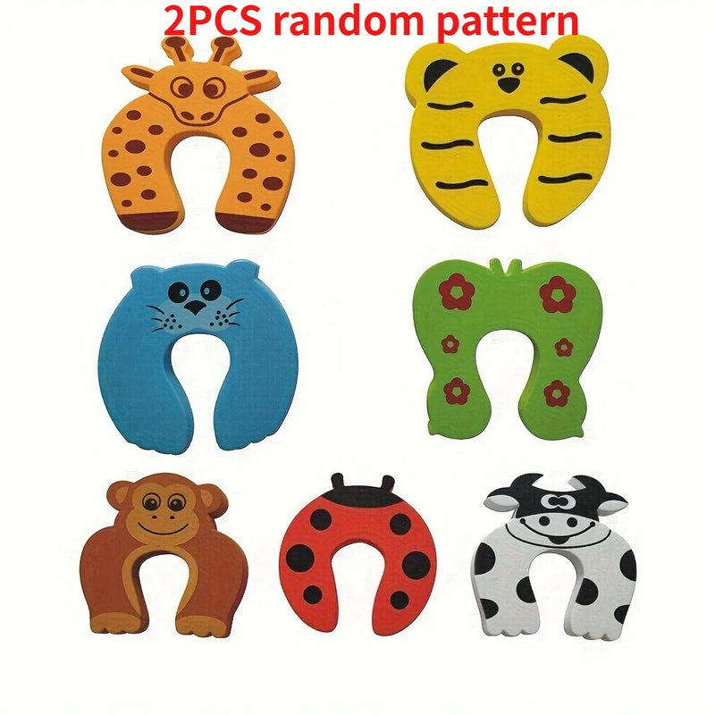 1/2PCS Safety Door Stoppers Designed to Prevent Pinched Fingers, Featuring cute animal  Patterns. door stopper