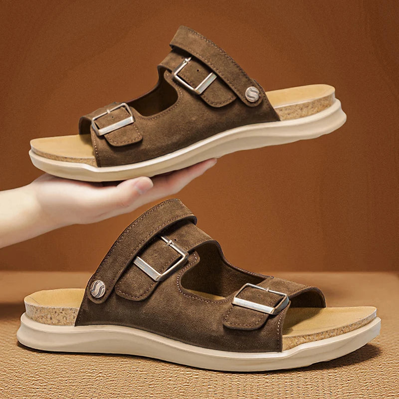 Men's high quality Comfort Casual sandals Summer breathable lightweight outdoor beach shoes Slip on walking Daily wear sandals
