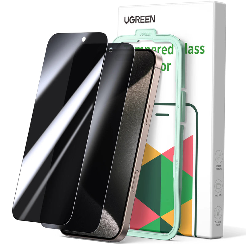 UGREEN 2PCS Privacy Screen Protector For iPhone 17 16 Pro Max Anti-Spy Tempered Glass For iPhone 17 Air Screen Protectors